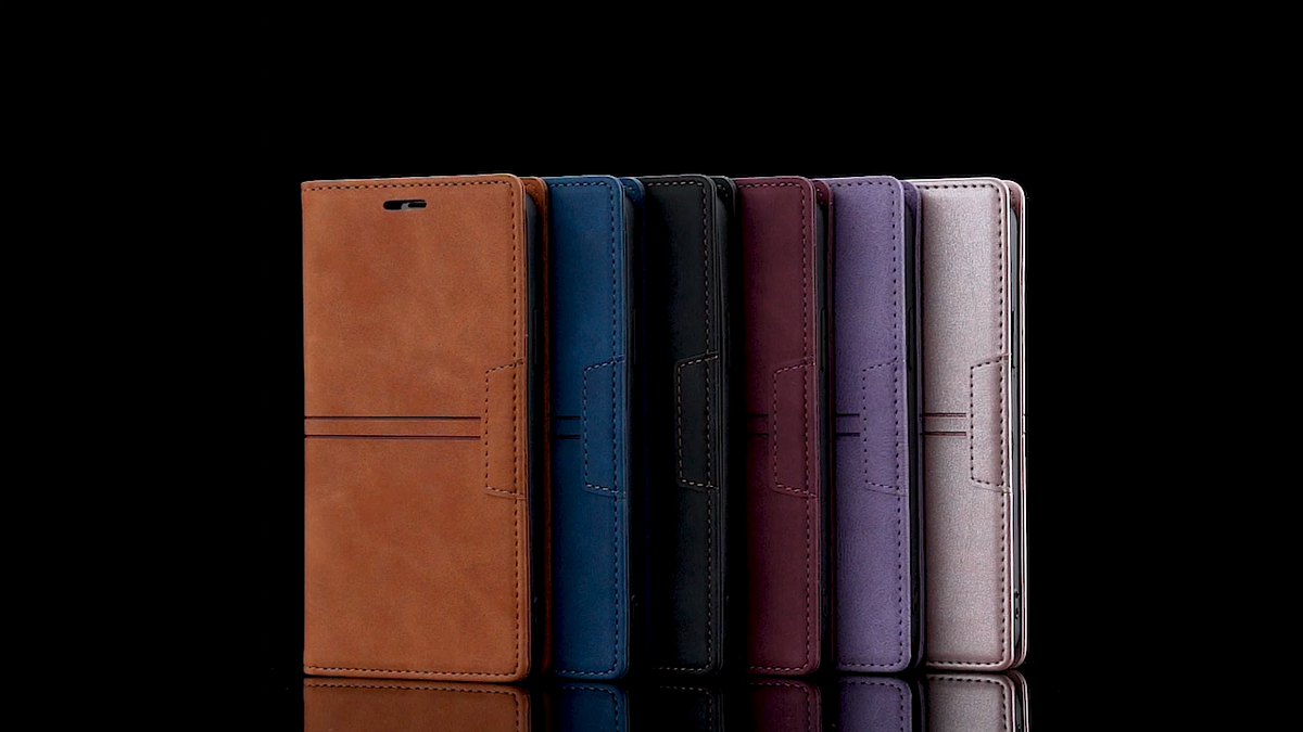 OKZone Cover per Huawei P20 Lite, Custodia Flip Pelle