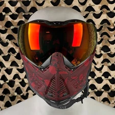 Push Unite XL Paintball Mask - Sandana Red - Chrome Red Lens