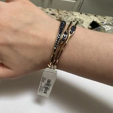 NWT Charming Charlie $13 Gold Tone Costume Bangle Bracelets