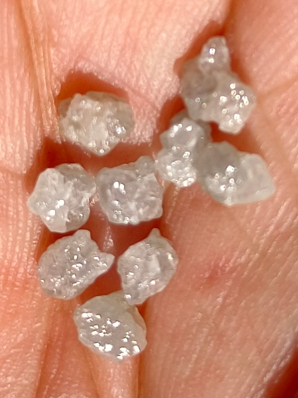 African Diamonds White Color Unique natural rough loose diamonds Lot ...