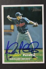 Jhonny Peralta Indians Signed 2006 Topps Heritage #365 Autographed Baseball Card