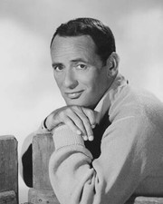 Actor Joey Bishop Leaning on Fence 1950s Film Movie Star Old Photo