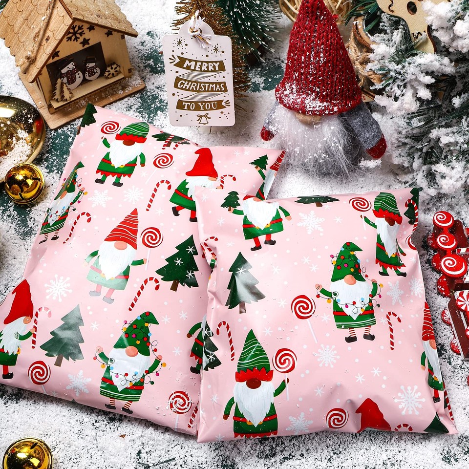 Christmas Poly Mailers Shipping Bags Pretty Thick Self Adhesive Mailing