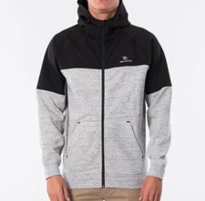 RIP CURL Men's ANTI SERIES VIRAL Zip Thru Jacket - Grey Marble - Large - NWT