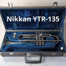 YAMAHA YTR-135 Trumpet Silver Color with Hard Case Used