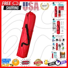 Elegant 40"x7" Durable Red Camping Chair Bag - Waterproof & Multi-Use Storage