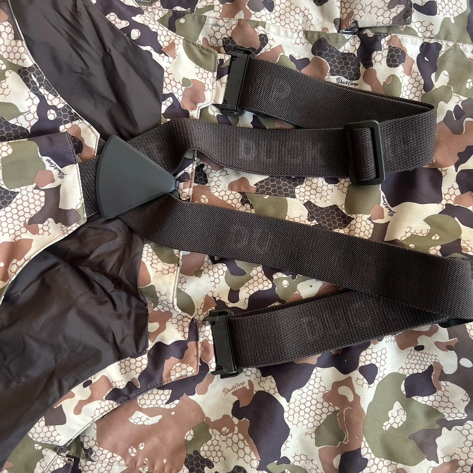 Duck Camp Insulated Hunting Bibs 3XL Men’s Woodland Camo Overalls Cold Weather - Image 4 of 4