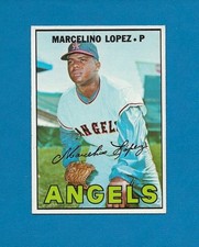 1967 Topps #513 Marcelino Lopez Los Angeles LA Angels Centered NRMT+