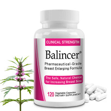 Breast Enhancement Promotes Firmer More Resilient Breasts 120 Capsules