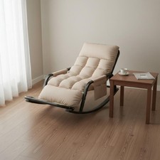 Two Person Rocking Chair High Back Support Wide Recliner Rocker Ergonomic