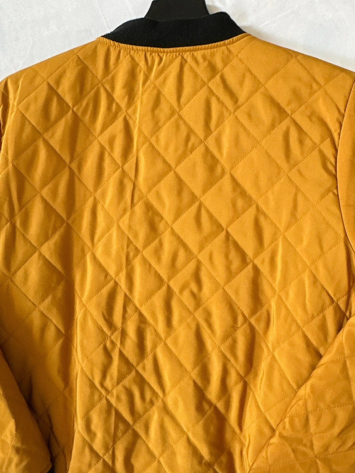 Marc Ecko Mens Jacket Large Full Zip Up Quilted Zip Tech Streetwear Tan NWT image 13