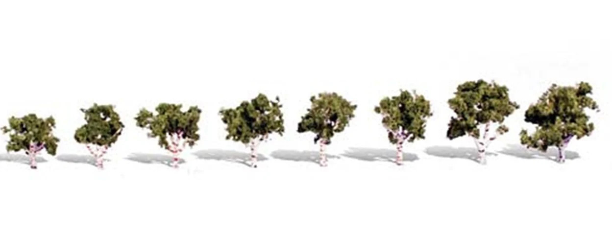 Woodland Scenics WTR3531 TR3531 Waters Edge Trees ¾ - 1 ¼ inch (Pack of 8)