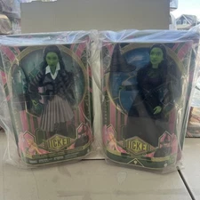 Mattel WICKED Movie Shiz Elphaba & Original Doll URL MISPRINT ERROR Set Of 2 New