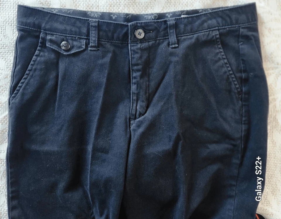 P8 Riders Stretch Comfort No-Gap-Waist many blue twill pants Sz 14 30 Short - Image 2 of 4