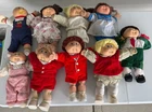 LOT OF 9 VINTAGE CABBAGE PATCH KIDS DOLLS