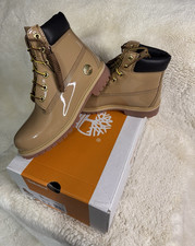 Timberland Premium 6 in Waterproof Brown Patent Leather Boot Kids US 6 TB0A6BET