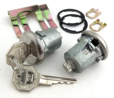 JEGS 18009 Door Lock Set Fits Select 1962-1981 GM Models [Original Octagon Keys]