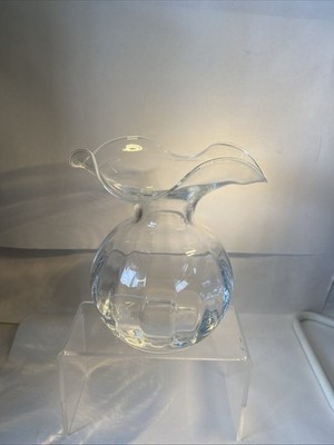 Vietri Hibiskus Kunstglas mundgeblasene Vase mit Rüschenspitze 