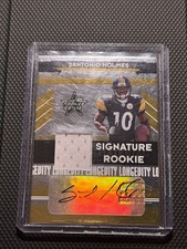 2006 Rookies & Stars Longevity /25 Santonio Holmes Auto RC Ohio State Steelers