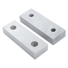 1 Pair 6" 2" 1" Precision Reversible Aluminum Soft Jaws For 6" Milling Vise