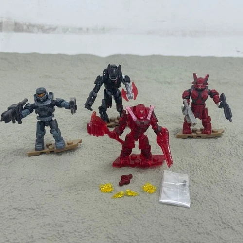 Pack 4pcs Halo Mega Bloks Infinite Spartan Esharum Inslan Gadget Griffin Figures - Bild 2 von 6
