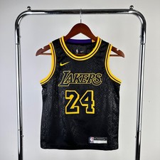 NEW YOUTH KOBE BRYANT 24 YOUTH XL LA LAKERS BLACK JERSEY BASKETBALL