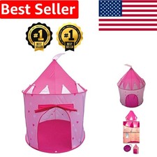 Girls Pink Princess Play Tent - Waterproof Fairy House for Kids  Portable Fun
