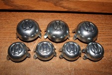 7 Original Murray Pedal Car Hubcaps Chrome Used