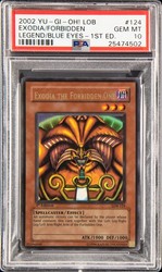 Exodia the Forbidden One LOB-124 1st Edition Ultra Rare