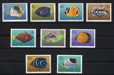 Pologne 1967 MNH Mi 1748-1756 set Sc 1492-1500 Tropical fish . Fishes **