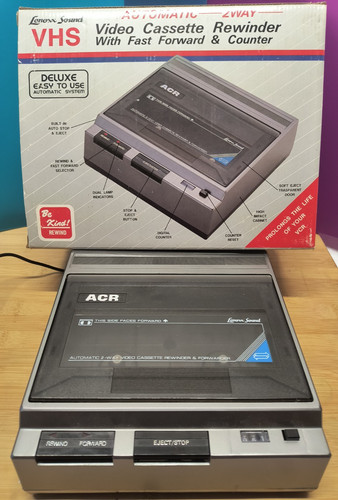 Lenox Sound Video Cassette (VHS) 2 Way Rewinder/Fast Forward & Counter W/ Box