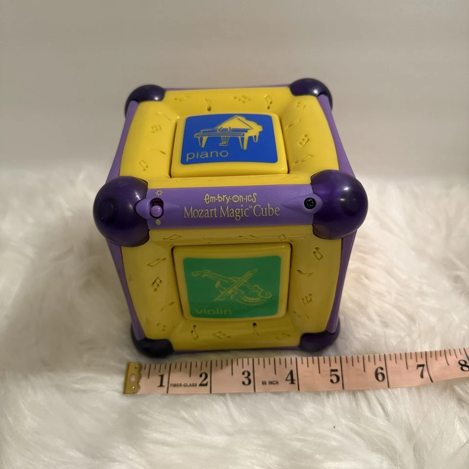 Cubo Mágico Embrionics Mozart Munchkin Amarillo FUNCIONA Luces Música Clásica Juguete Foto 3 de 4