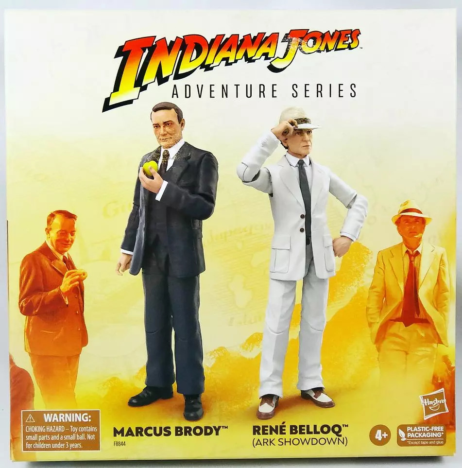 Indiana Jones Adventure Series - Hasbro - Marcus Brody & René Belloq (Ark Showdo