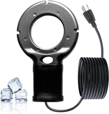 Upgraded 500-Watt Chicken Water Heater - Submergible Cast Aluminum Utility De-Ic