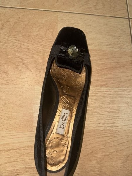 Women Ballin Heels Black Suede 41
