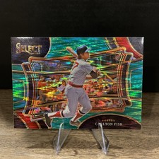 2024 Select Baseball Green Flash Diamond Level Carlton Fisk Red Sox Legend SP