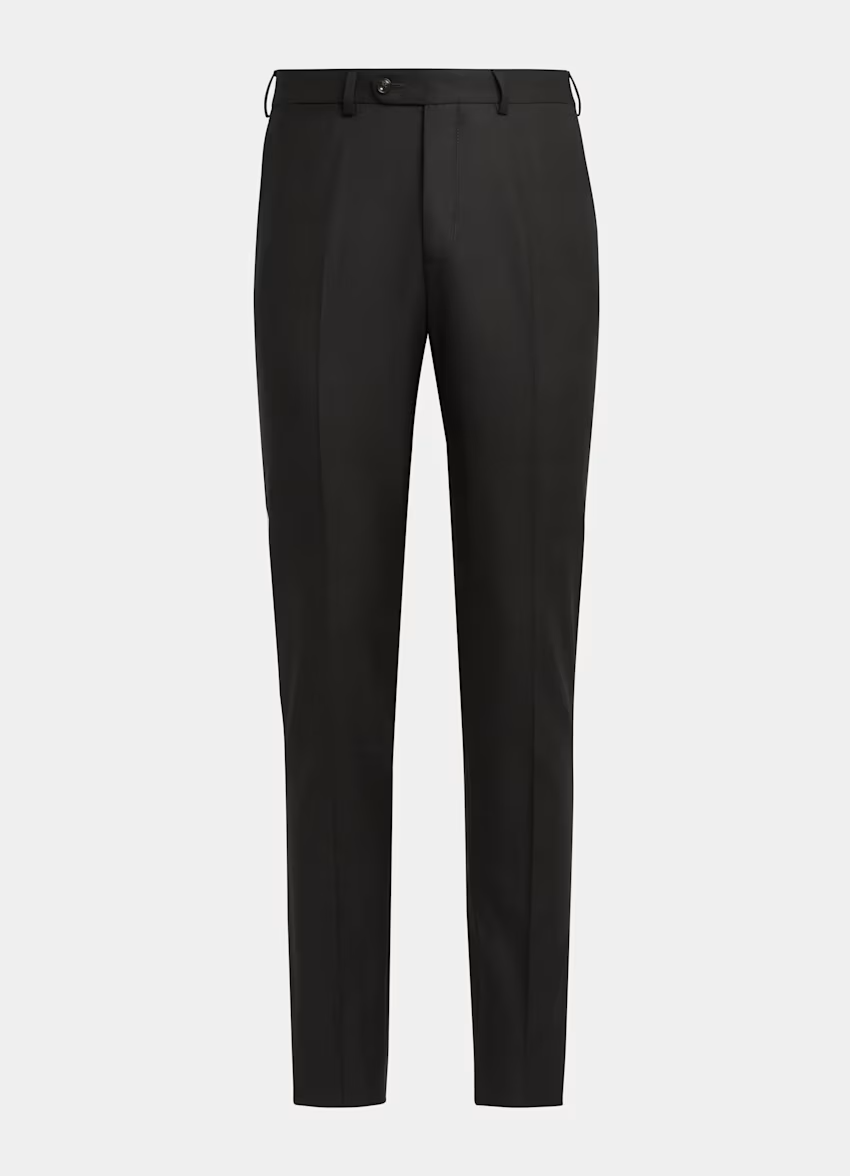 Suit Supply Sienna Dress Pants Mens 38S Black Wool Slim Fit Business Casual