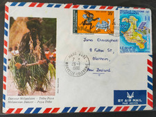 NEW CALEDONIA 1980 MELANESIAN DANCER ILLUSTRATED MAIL (JF)
