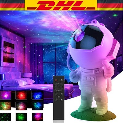 Astronaut Sternenhimmel Projektor Lampe Galaxy Nebula Aurora Star Nachtlicht  