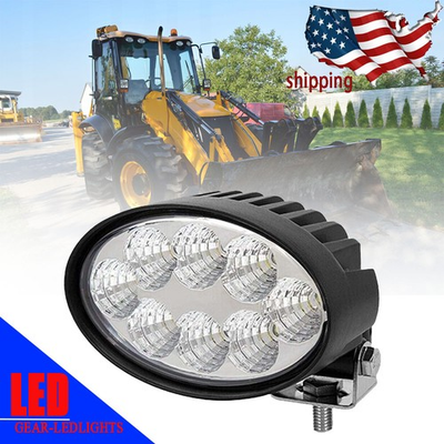 #ad #ad LED Oval Working RH LH LED Light For JCB FASTRAC 3CX 4CX 700 50089 Flood beam $58.00