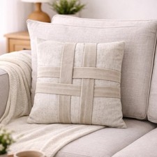 Handmade Velvet Decorative Pillow   16x16  Limited Edition neutral color