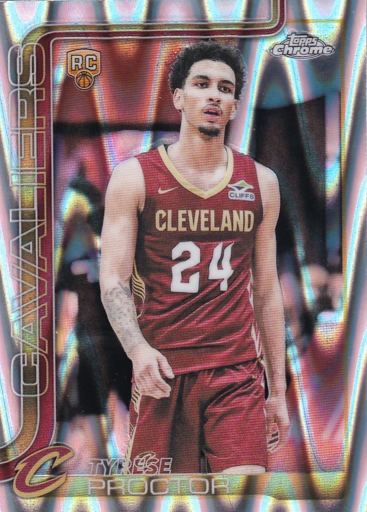 2025 Topps Chrome Basketball Tyrese Proctor RC Raywave #300  PWE