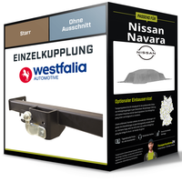 Starre AnhäNgerkupplung FüR Nissan Navara 04.2010-12.2015 Typ D40 Westfalia NEU