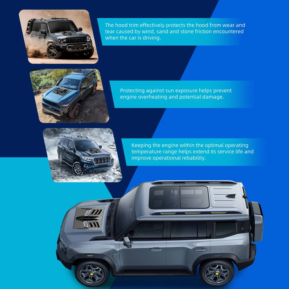 PARA Volkswagen Jetta Golf Coche Admisión de Flujo de Aire Capó Cuchara Ventilación Turbo Capó Cubierta Foto 4 de 4