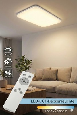 Deckenleuchte Casalux 48 Watt LED CCT Fernbedienung Deckenlampe 65 x 43,5 cm