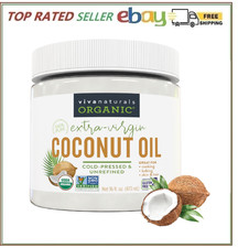Organic Coconut Oil - Unrefined, Cold-Pressed Extra Virgin Coconut Oil, USDA Org
