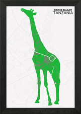Dar es Salaam Tanzania Framed Wall Art Poster Canvas Print Picture