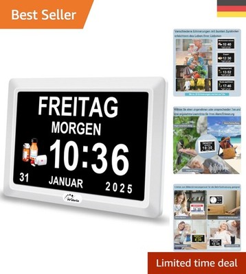 Seniorenfreundliche Digitale Uhr mit 3 Klingeltönen und Auto-Dimming Funktion