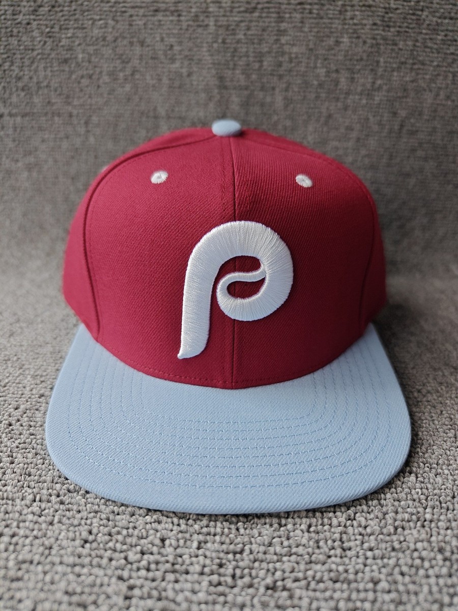 Mitchell & Ness Nostalgia Co Philadelphia Phillies Red Light Blue P Snapback