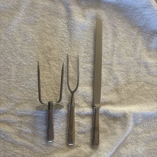 Candlelight by Towle Sterling Silver 3 piece RARE HAM Carving Set, gently used